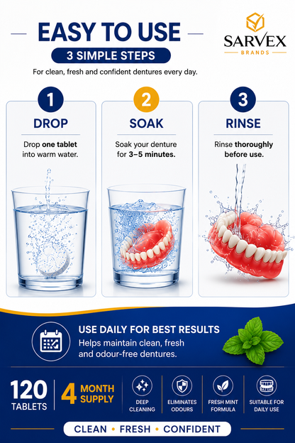 120 Denture Cleaning Tablets