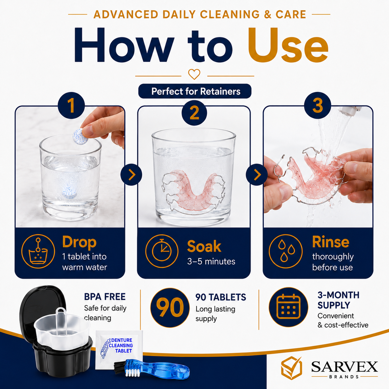 Complete Retainer, Aligner & Denture Care Kit