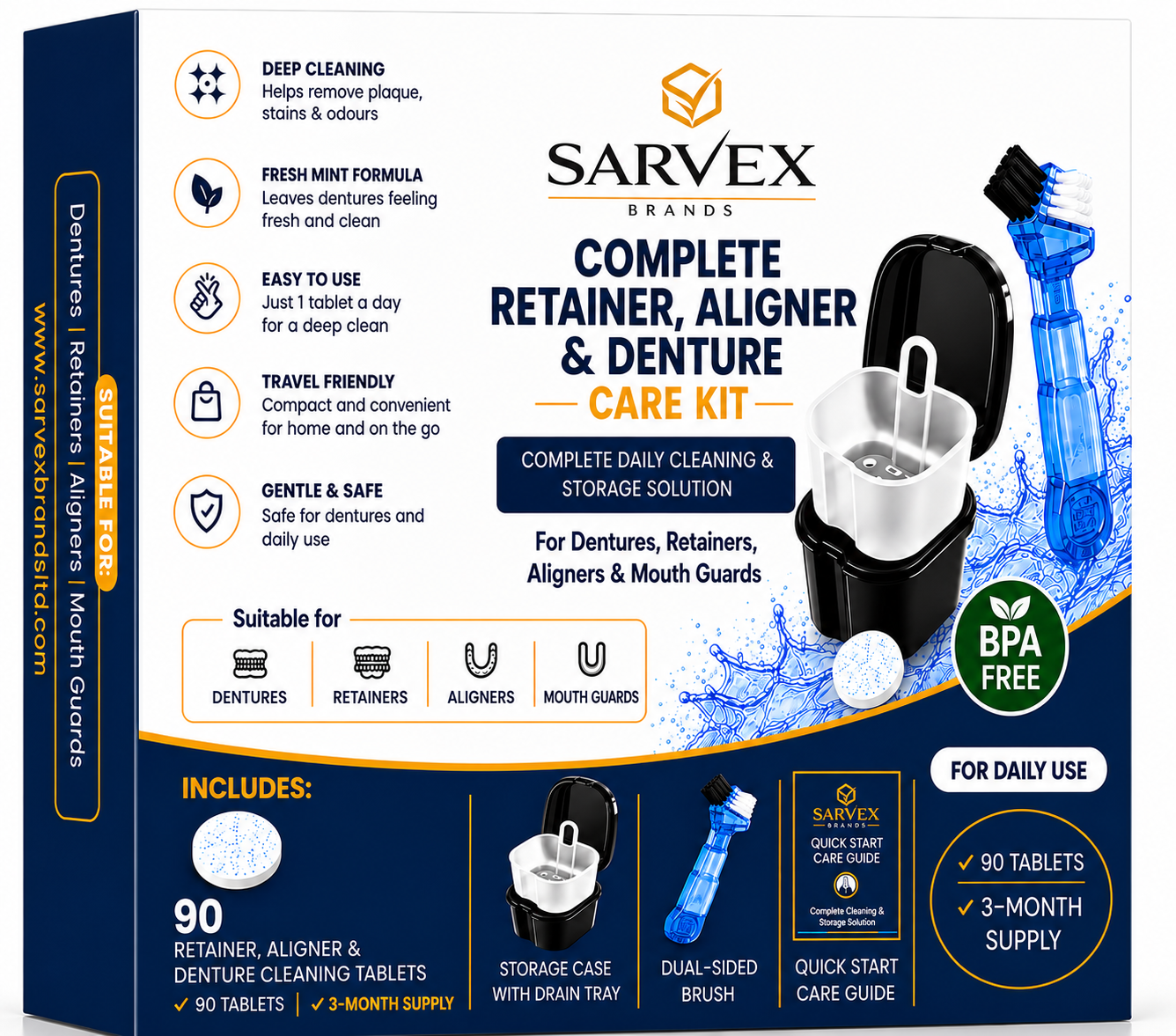 Complete Retainer, Aligner & Denture Care Kit